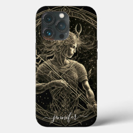 Sagittarius zodiac Black Gold Case-Mate iPhone Hülle