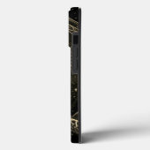 Sagittarius zodiac Black Gold Case-Mate iPhone Hülle (Rückseite / Links)