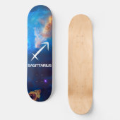 Sagittarius Zodiac Blue Skateboard (Vorderseite)