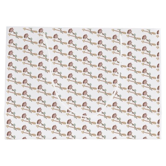 Sagittarius Zodiac Boho Große Geschenktüte (Rückseite)