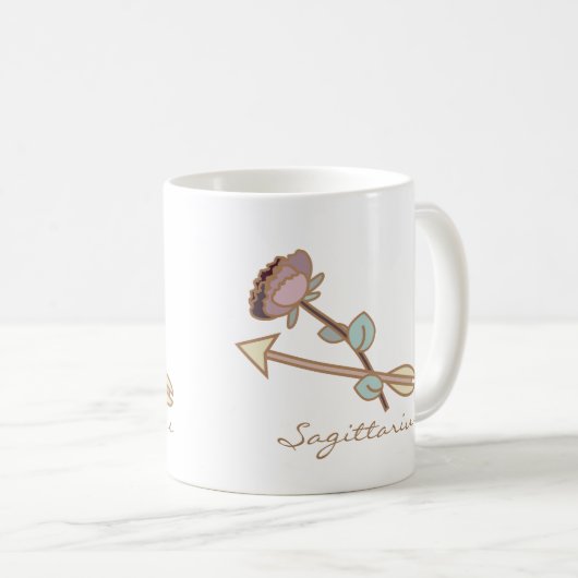 Sagittarius Zodiac Boho Tasse (VorderseiteRechts)