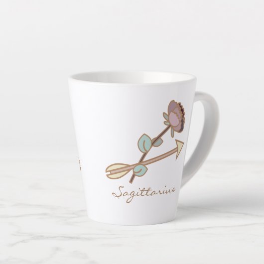 Sagittarius Zodiac Boho Tasse (Rechte Ecke)