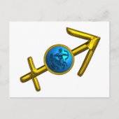 SAGITTARIUS ZODIAC BURTHDAY Astrologie Postkarte (Vorderseite)