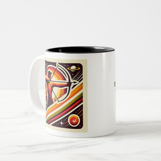 Sagittarius Zodiac Coffee Tasse Männerdesign (Vorderseite Links)