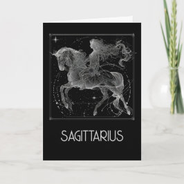 Sagittarius Zodiac Constellation Blankenkarte Dankeskarte