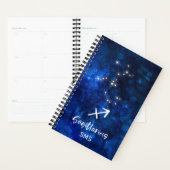 Sagittarius Zodiac Constellation Galaxy Monogram Planer (Anzeige)
