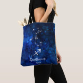 Sagittarius Zodiac Constellation Galaxy Monogram Tasche (Von Nahem)