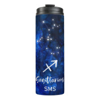 Sagittarius Zodiac Constellation Galaxy Monogram