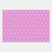 Sagittarius Zodiac Coquette Heart Birthday Cake Geschenkpapier Set (Vorderseite 3)