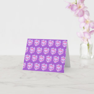 Sagittarius Zodiac Coquette Heart Birthday Cake Karte