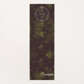 Sagittarius Zodiac Custom Lila Gold Blume Yogamatte (Vorderseite)