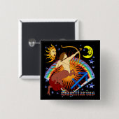 Sagittarius-Zodiac-Design-V-1 Button (Vorne & Hinten)
