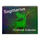 Sagittarius Zodiac Dezember Farbige Zeichen Kalender (Titelbild)