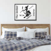 Sagittarius Zodiac Gerahmt Leinwanddruck (Insitu (Schlafzimmer))