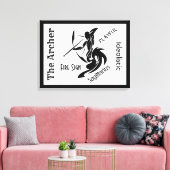 Sagittarius Zodiac Gerahmt Leinwanddruck (Insitu (Wohnzimmer))