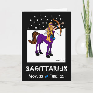 SAGITTARIUS - ZODIAC GREETCARD KARTE