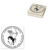 Sagittarius Zodiac Hand gezeichnet | RÜCKSENDEADRE Gummistempel (Stempel)