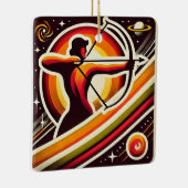 Sagittarius Zodiac Holiday Ornament Personalisiert (Rechts)