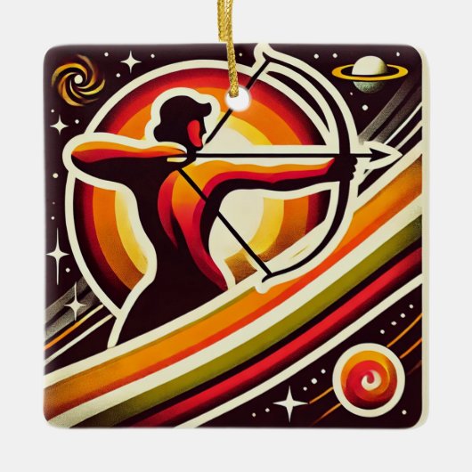 Sagittarius Zodiac Holiday Ornament Personalisiert (Vorderseite)