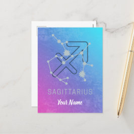 Sagittarius Zodiac Horoscope Star Constellation Feiertagspostkarte