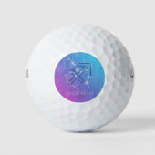 Sagittarius Zodiac Horoscope Star Constellation Golfball (Vorderseite)