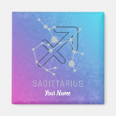 Sagittarius Zodiac Horoscope Star Constellation Magnet (Vorne)