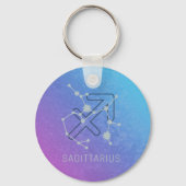 Sagittarius Zodiac Horoscope Star Constellation Schlüsselanhänger (Vorderseite)