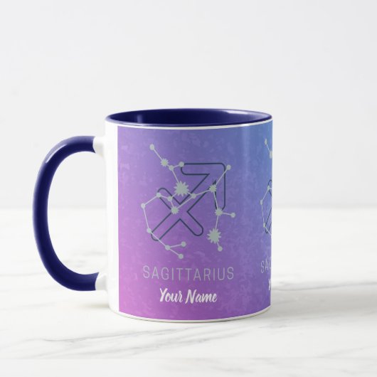 Sagittarius Zodiac Horoscope Star Constellation Tasse (Links)