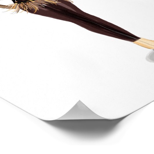 Sagittarius Zodiac Illustration – Hand Drawn Poster (Ecke)