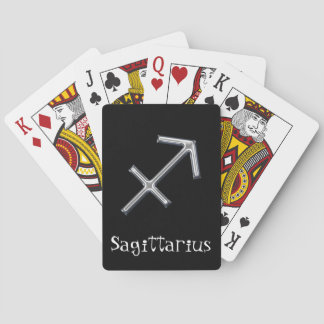 Sagittarius Zodiac-Imitat-Metall Spielkarten