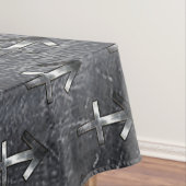 Sagittarius Zodiac in Grunge gestörter Stahl ausse Tischdecke (Beispiel)