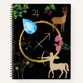 Sagittarius Zodiac Journal Notizblock (Vorderseite)