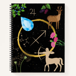 Sagittarius Zodiac Journal Notizblock