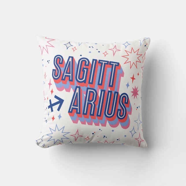 Sagittarius Zodiac Kissen (Vorderseite)