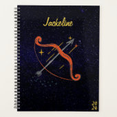 Sagittarius Zodiac l Galaxy Sky Star Kalender Planer (Vorderseite)
