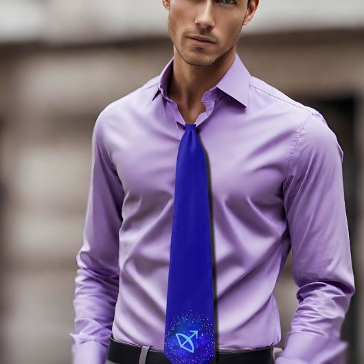 Sagittarius zodiac mit Sternen Nr. 2 Krawatte