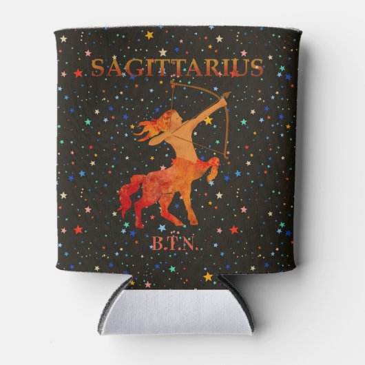Sagittarius zodiac modern personalisiert dosenkühler (Vorderseite)