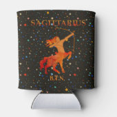 Sagittarius zodiac modern personalisiert dosenkühler (Rückseite)