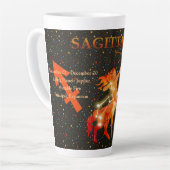 Sagittarius zodiac modern personalisiert milchtasse (Linke Ecke)