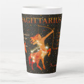 Sagittarius zodiac modern personalisiert milchtasse (Vorderseite)
