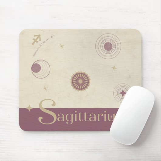 Sagittarius Zodiac Mousepad (Mit Mouse)