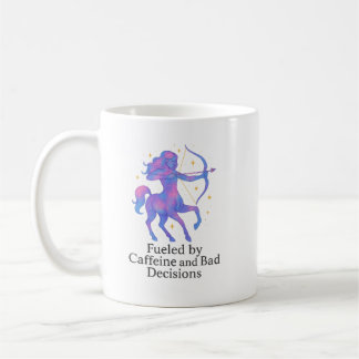 Sagittarius Zodiac Mug – Fueled by Caffeine and Ba Kaffeetasse