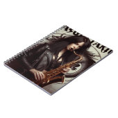 Sagittarius Zodiac Musician Saxophon Notizblock (Linke Seite)