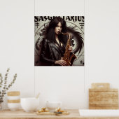 Sagittarius Zodiac Musician Saxophon Poster (Küche)