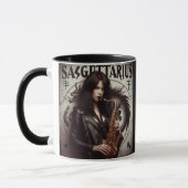 Sagittarius Zodiac Musician Saxophon Tasse (Links)