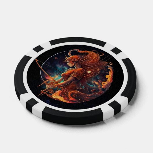 Sagittarius Zodiac Poker Chips - Horoskop-Symbol (Einzeln)