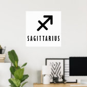 Sagittarius zodiac poster (Heimbüro)