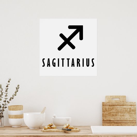 Sagittarius zodiac poster (Küche)