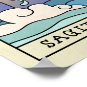 Sagittarius Zodiac Sign Abstrakt Art Poster (Ecke)