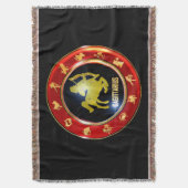 Sagittarius Zodiac Sign Astrologie Decke (Vorderseite Vertikal)